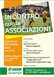 SABATO 16 SETTEMBRE ORE 09.45 PRESENTAZIONE GIRONI 23/24